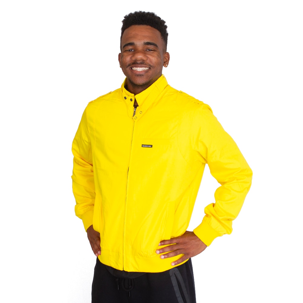 Arched Oregon, McKenzie SewOn, Yellow, Coat/Jacket, Polyester Blend, Men, Unisex, Member's Only, Stand-up collar, Shoulder tabs, 864017